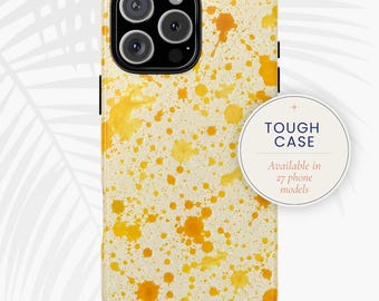 Étui résistant aux éclaboussures jaune pour iPhone, Samsung, Google Pixel | Imprimé et expédié aux États-Unis