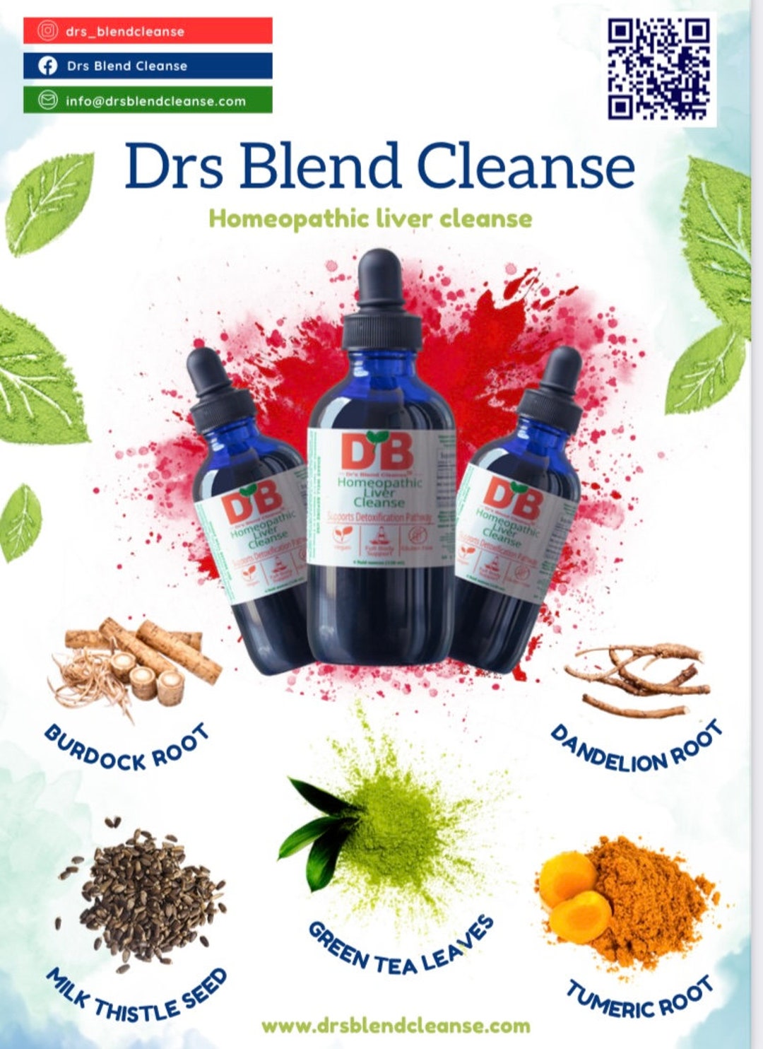 Drs Blend Cleanse Homeopathic Liver Cleanse 30 Day Homeopathic Detox
