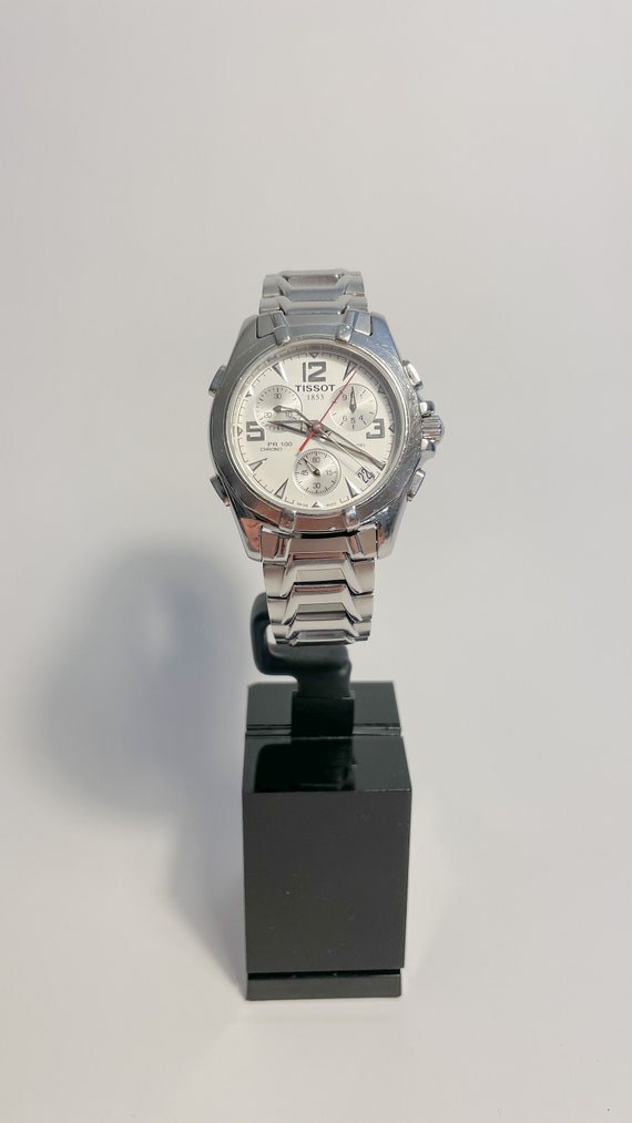 Tissot PR100 Alarm Chronograph Watch, Men's Watch… - image 2