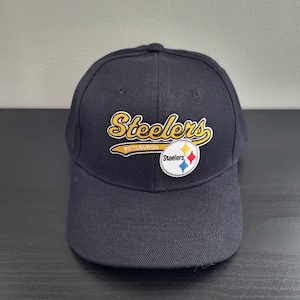 Pittsburgh Steelers Vintage Football Cap / Premium Throwback Football Hat / Embroidered Steelers Hat / Casual Apparel / One Size Fits All