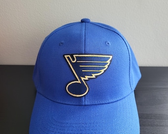 St. Louis Blues Vintage Hockeymütze / St. Louis Throwback Hockeymütze / Bestickte blau, schwarz und weiße Mützen / Einheitsgröße