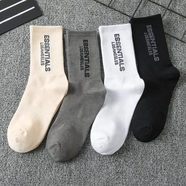 Comfortable Pair Essentials Los Angeles Socks / Fashionable Gifts / Streetwear Socks / Men's and Women's / Soft Cotton / Trendy Style