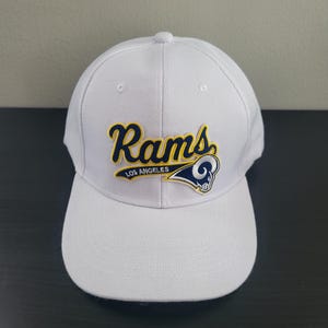 Los Angeles Rams Football Hat Cap / Premium Embroidered Rams Fan Gift Football Hat / One Size Fits All / Adjustable Gameday Apparel