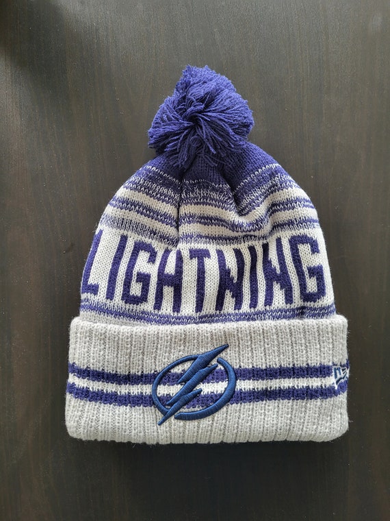 Tampa Bay Lightning Vintage Winter Hockey Beanie Hat Cap With
