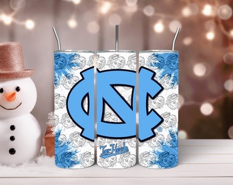 UNC Tarheels 20oz Skinny Tumbler