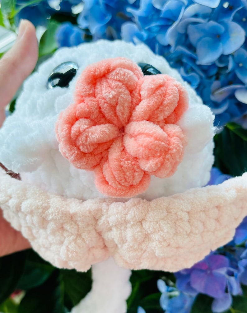 Beautiful & colorful crochet flower in a pile. Puff flowers, regular yarn, rainbow flowers, flower crochet patterns, 2n1 bundle, extra value, dainty, plum, sakura, daisy, spring florals, yarn scrap flowers, yarn scrap projects, easy crochet pattern