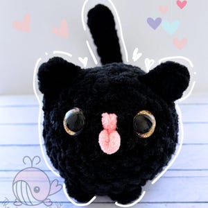 Derpy Void Cat, No-Sew Crochet Amigurumi Digital Download, Crochet Cat Plushie, Crochet Kitten, Void Cat, Cat Crochet Pattern, Kitty, Kitten