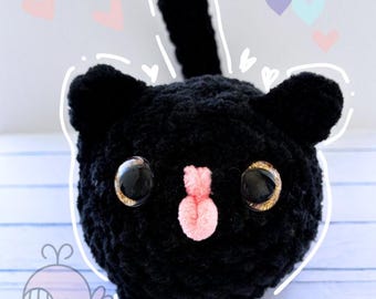 Derpy Void Cat, No-Sew Crochet Amigurumi Digital Download, Crochet Cat Plushie, Crochet Kitten, Void Cat, Cat Crochet Pattern, Kitty, Kitten