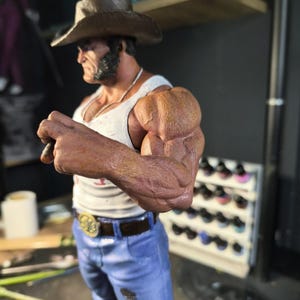 Handmade Wolverine Figure - Logan Statue - X-Men Collectible Figure