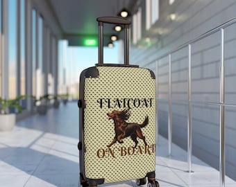 Flatcoat Retriever On Board Suitcase, Dog Lovers, Animal Friends, Mother's Day Gift, Father's Day Gift