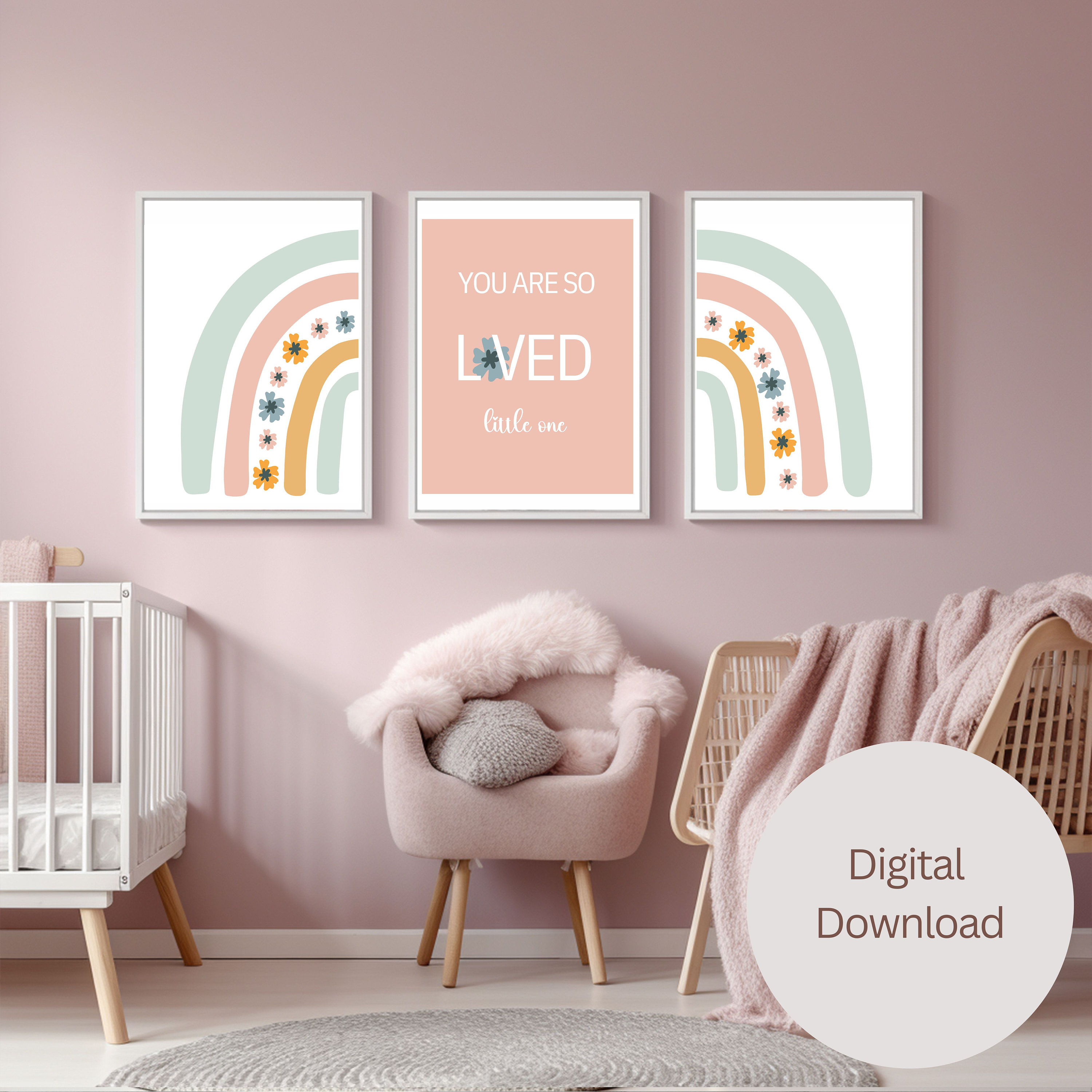 Nursery Wall Art Printable | Printable Wall Art Nursery | You Are so ...