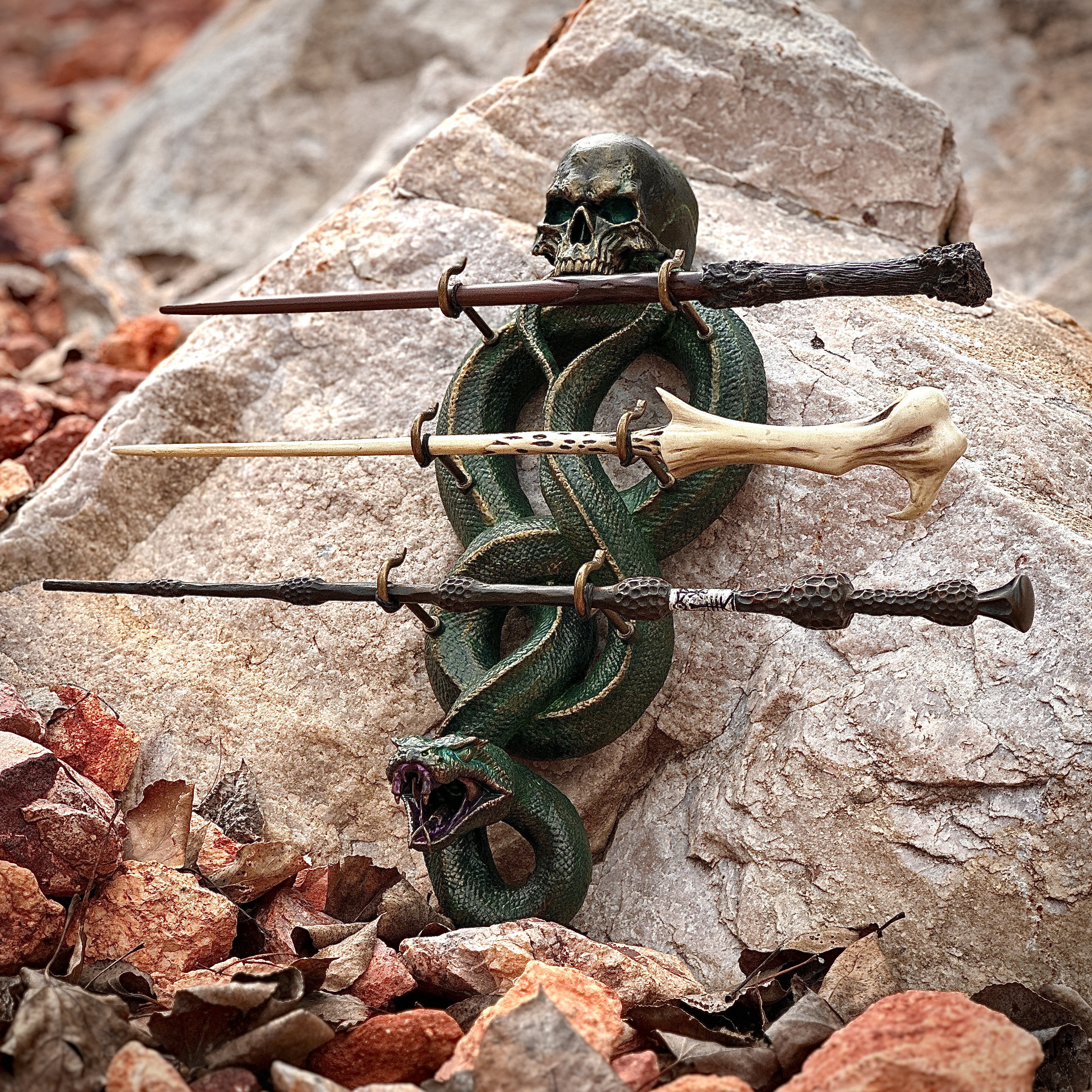 Dark Wand Stand, Custom Sculpted & Painted - Etsy