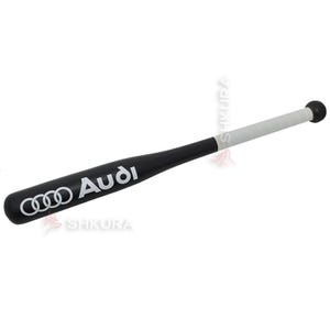 Baseball Bat “Audi” Black Wood Bat - 65x5.5 cm Wooden Baseball Bat with Leather Grip - Durable Oak Baseball Bat Gift for Audi Car Owners