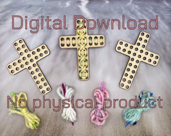 Cross Lacing Craft SVG File: Laser Cut Toy (Digital Download)