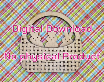 Easter Bunny Basket Gift Card Holder File (Digital Download)