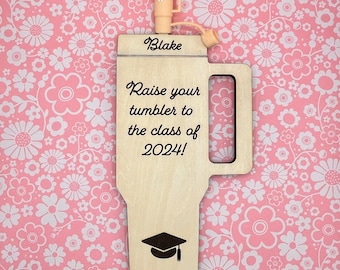 Custom Laser Engraved Wooden Tumbler Gift Card Holder