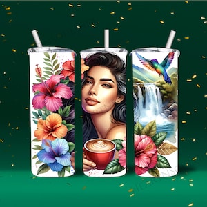 Latino Latina Girl  Tumbler wrap 20oz, Latino PNG, digital sublimation png ,Tropical sublimation PNG designs,Latina Tumbler, Wrap