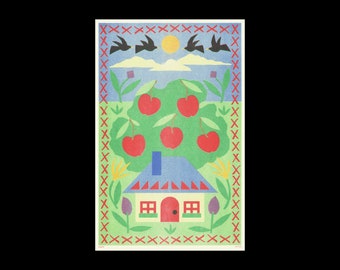 Cottage Risograph Druck