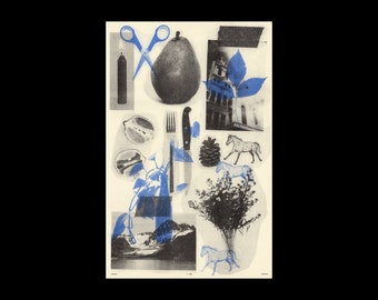 Zu Hause Risograph Print