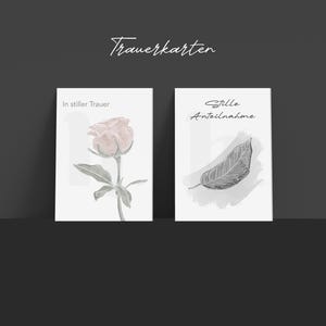 Trauerkarte | Kondolenzkarte | A6 Klappkarte