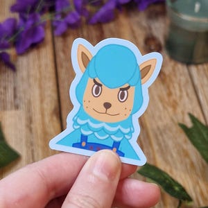 Animal Crossing - Serge Cyrus | Pegatina con acabado mate, regalo hecho a mano, videojuego