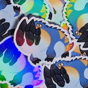 Sticker Dodogama - Monster Hunter | Autocollant Stickers Vinyl Holographic Handmade