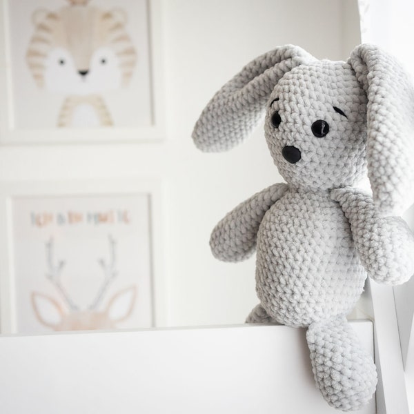 Gehäkelter Hase Amigurumi - Kuscheltier Hase - Geschenk für Baby und Kleinkind - crochet Bunny - Geschenk zur Geburt