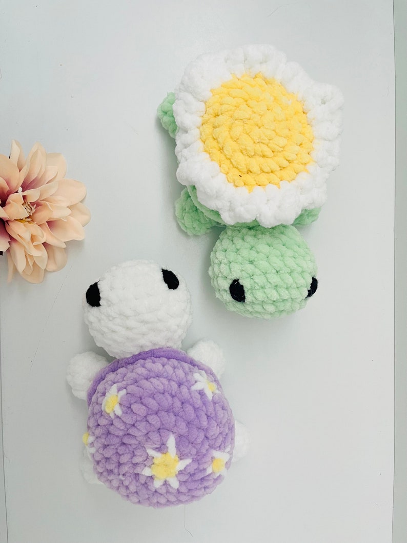 Crocheted baby turtle Plushie Cuddly toy Amigurumi image 5