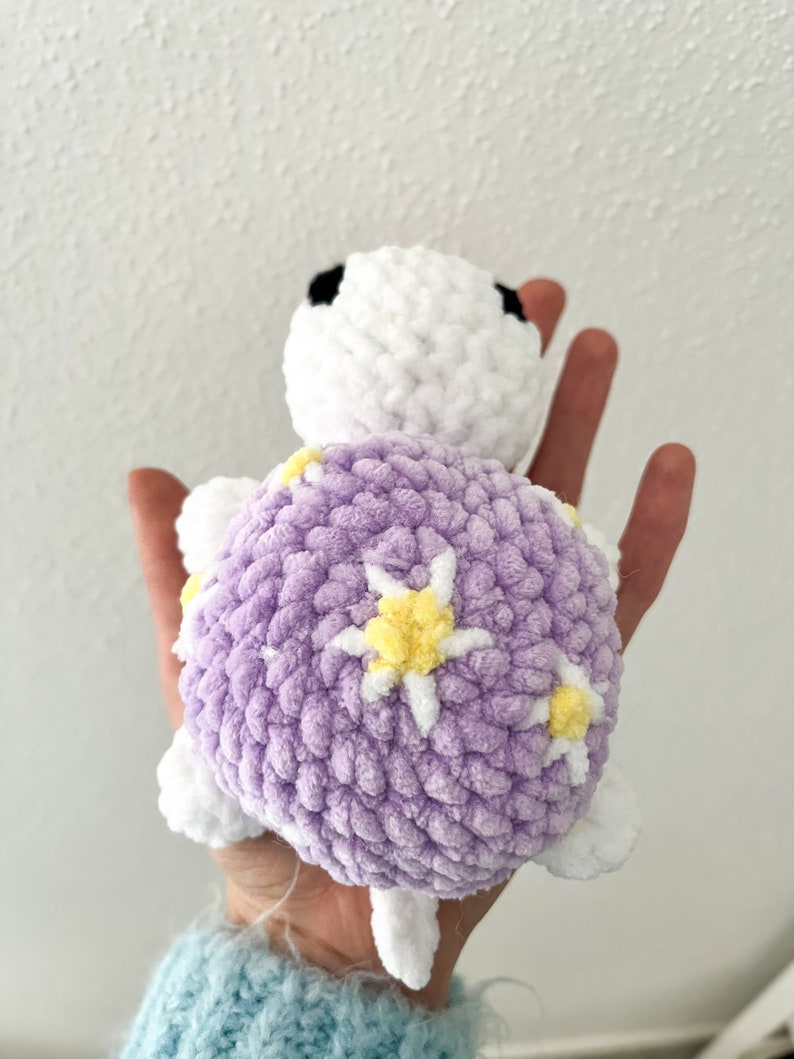 Crocheted baby turtle Plushie Cuddly toy Amigurumi image 8