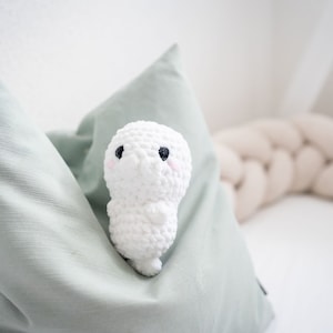 Gehäkelte Babyrobbe - Kuscheltier Babyrobbe - gehäkeltes Kuscheltier - Robbe