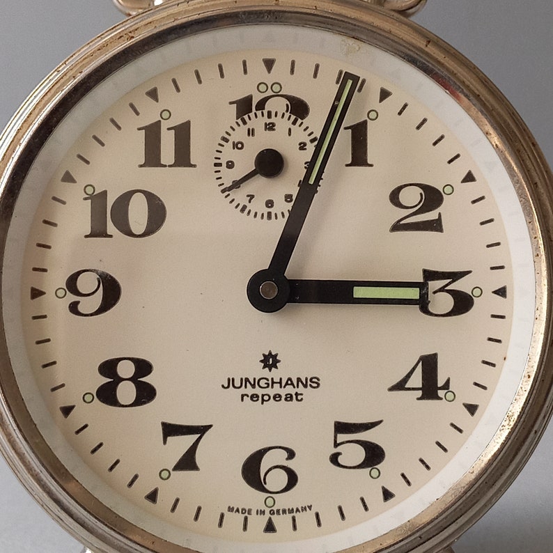 Vintage Alarm Clock With a Chrome Metal Case by German Company Etsy