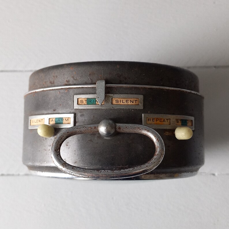 Vintage Alarm Clock by Premier German Manufacturer, Wehrle, Large Three