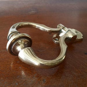 Vintage Solid Brass Door Knocker, French Door Decor