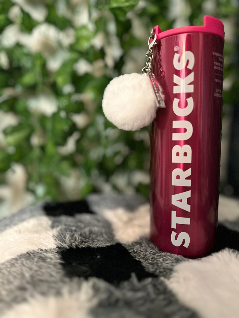 Starbucks Vacuum Insulated Tumbler With Removable Pompom Etsy