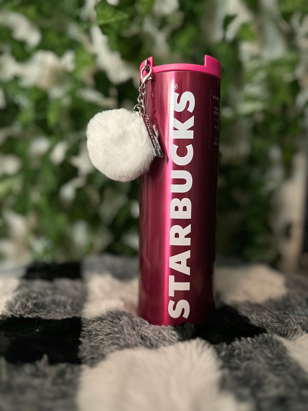 Starbucks Vacuum Insulated Tumbler With Removable Pompom Etsy