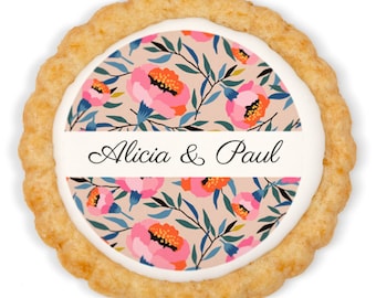 6 Personalized Cookies - Garden of Eden Pattern