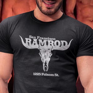Ramrod SF Shirt – Vintage Gay Tee with Tom of Finland Vibes, Retro Queer Leather Bar Style