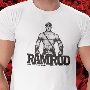Ramrod, Boston. Vintage Gay T-Shirt, LGBT Pride, Tom of Finland, Leather Kink, Unisex Tee, LGBTQ History, Muscle daddy, dom top shirt