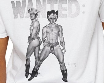 Vintage Queer Cowboy Graphic T-Shirt: Tom of Finland Style