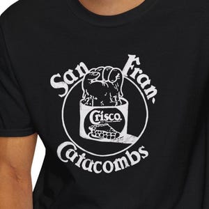 Catacombs, San Francisco! Vintage queer history, folsom gay retro t-shirt, Fisting sex, Kink, leather fetish, Tom of Finland, Dom sub Pride