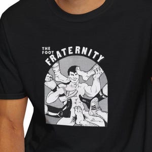 Foot Fetish, Vintage Tom of Finland Style T-Shirt, Queer Kink Art Tee