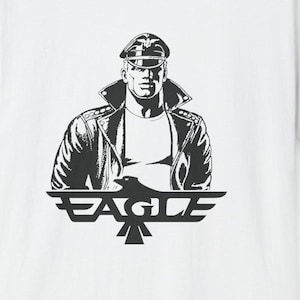 Eagle, LA. Vintage Gay Graphic T-Shirt, Leather Gay Bar. Retro Graphic Reproduction