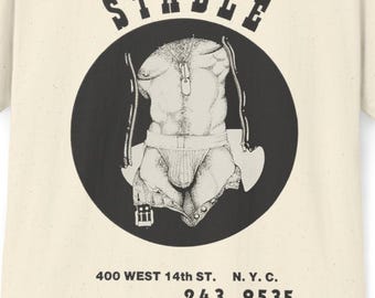 Stable, NYC. Retro Gay Graphic T-Shirt, Tom of Finland era, Gift for Holiday