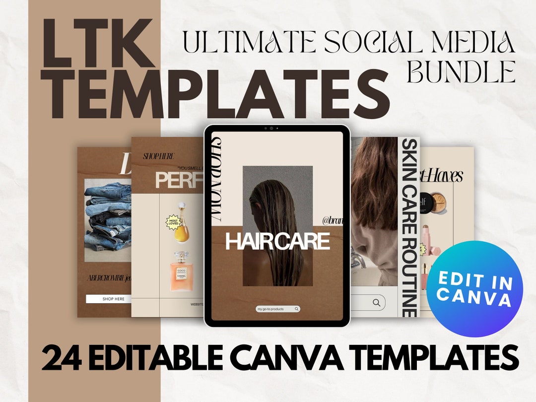 LTK Template Collage Gift Guide Template Editable Canva LTK Influencer ...