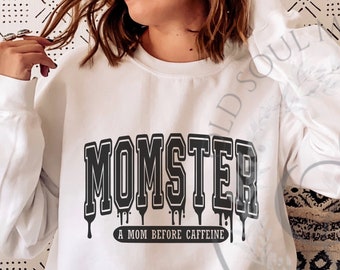 Momster SVG PNG, Mombie svg, Spooky Mama svg, Camiseta de temporada espeluznante, Spooky Season svg, Camiseta de Halloween, Halloween svg, Spooky Vibes svg