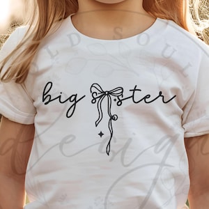 Big Sister SVG PNG, Big Sis svg, Big Sis Little Sis svg, Sister Squad svg, Girl Squad svg, Na Minha Era Big Sis svg, Criança svg