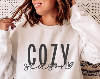 Cozy Season SVG PNG, Get Cozy svg, Merry Christmas svg, Christmas Shirt svg, Winter svg, Stay Home svg, Holiday svg, Sweater Weather svg