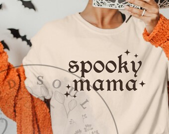 Spooky Mama SVG PNG, Momster SVG, Mombie SVG, Funny Halloween SVG, Halloween SVG, Spooky Season SVG, Mom Halloween SVG