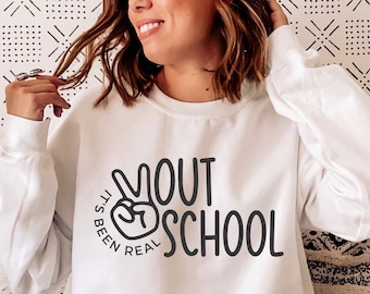 Peace Out School SVG PNG, Last Day of School Svg, School is out for Summer Svg, End of School Svg, Graduation Shirt Svg, School Svg
