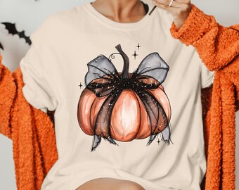 Coquette Pumpkin PNG, Coquette Halloween png, Trendy Halloween png, Spooky Season png, Pumpkin Season png, Fall png, Coquette Fall png